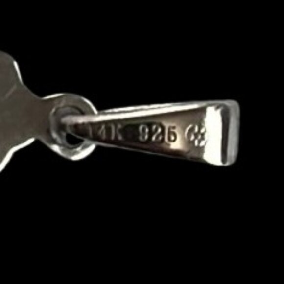 14K Yellow Gold & Sterling Silver Crucifix Cross - EUC - Picture 3 of 4